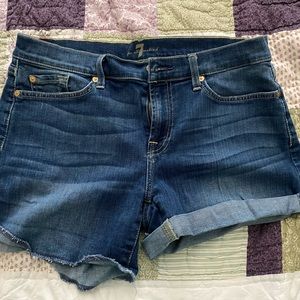 7 For All Mankind Jean Shorts